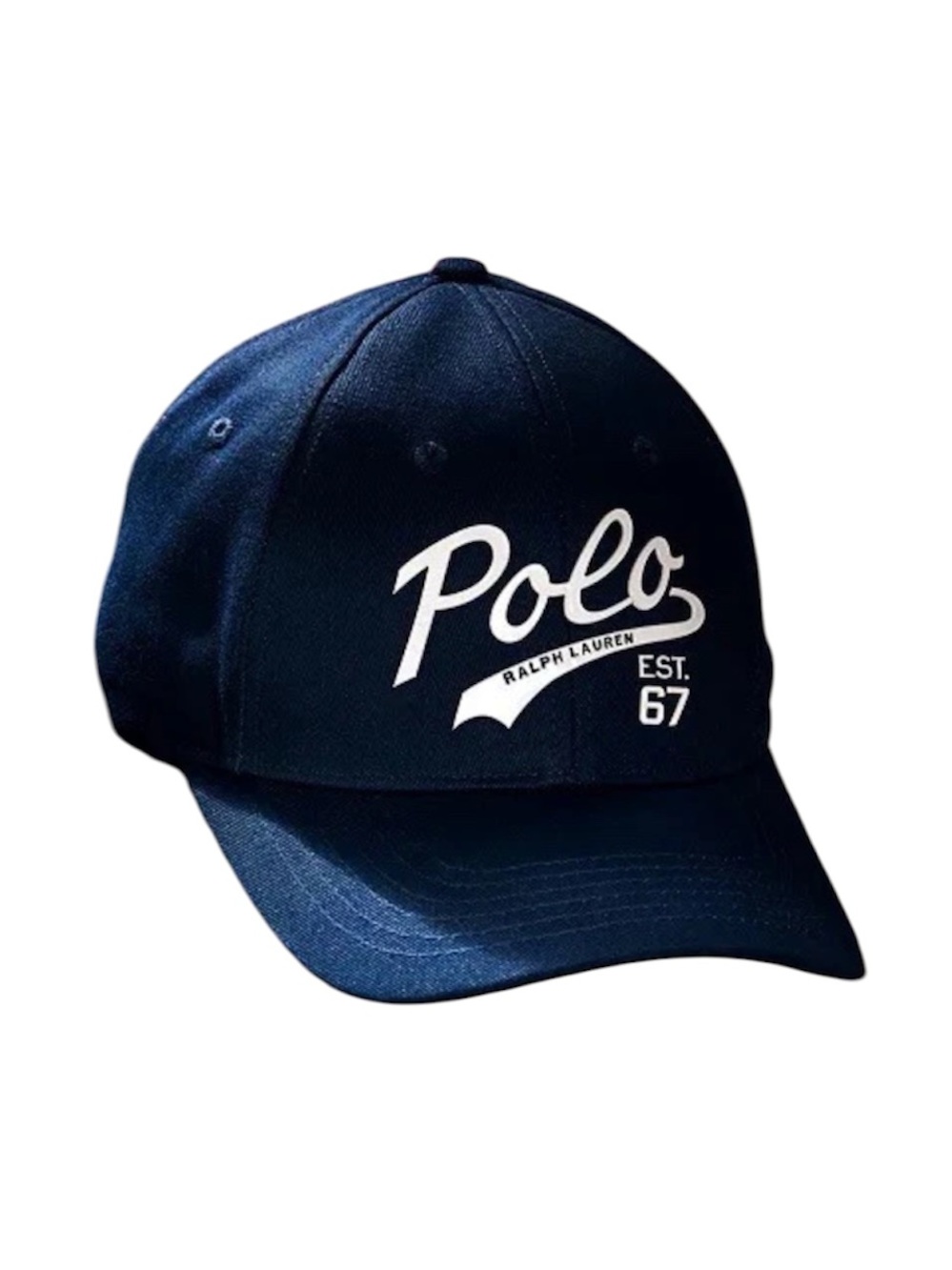 NWT Polo Ralph Lauren Navy Blue Silver Baseball Hat RL Fragrances Cap